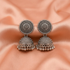 Classic Oxidised Silver Jhumka Earrings | BME
