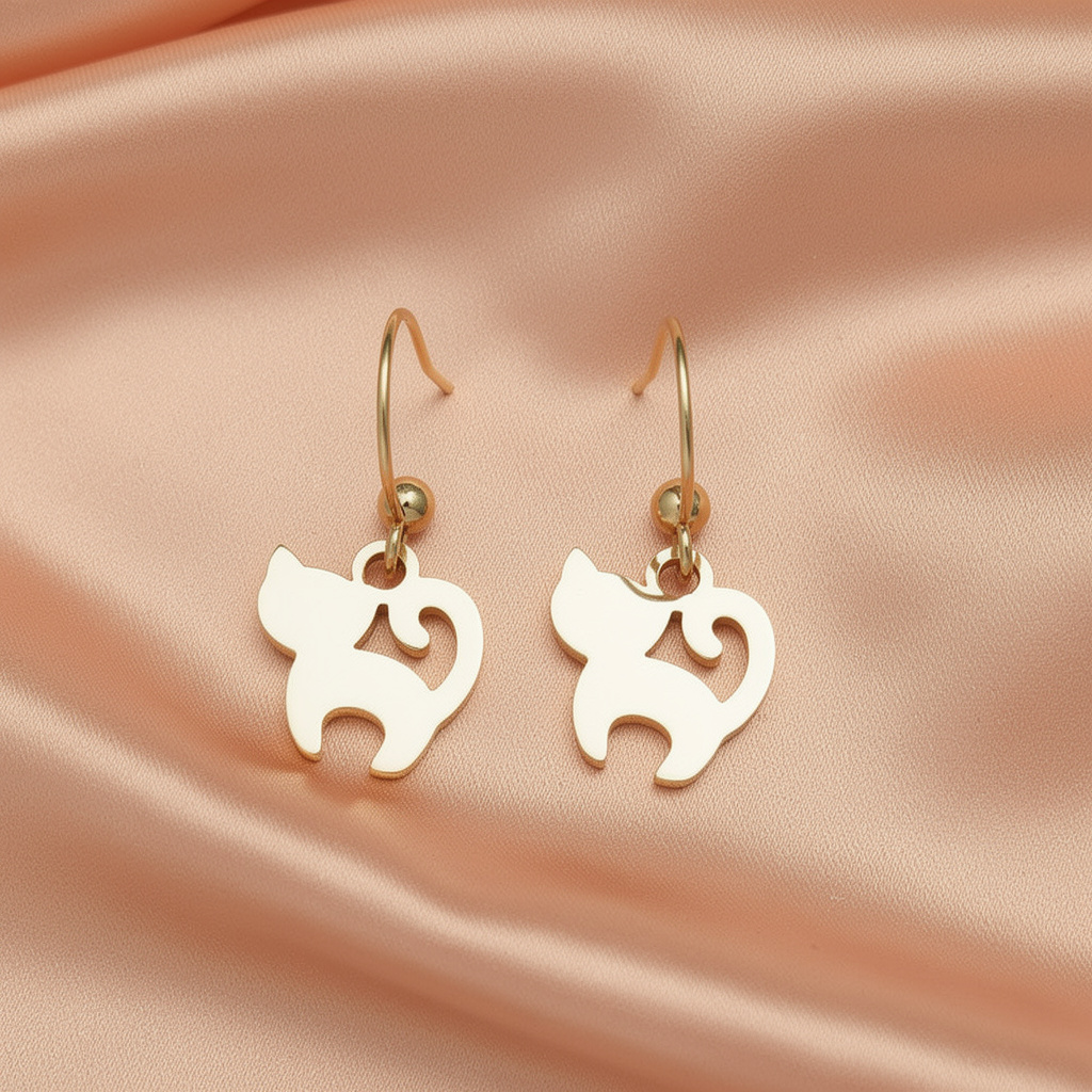 Cat Earrings - Kids Statement Earrings