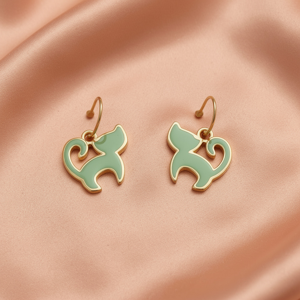 Cat Earrings - Kids Statement Earrings