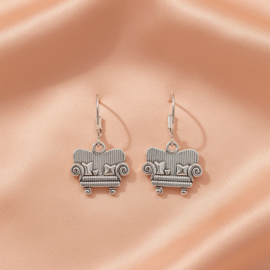 Vintage Earrings ( sofa )– Quirky Jewellery