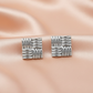 Textured Square Stud Earrings – Bold Statement Jewelry