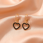 Heart Earrings for Kids (Gold Hook)