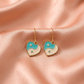Yin-Yang Heart Drop Earrings
