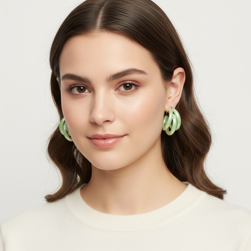 Twisted Hoop Earrings – Trendy Statement Style