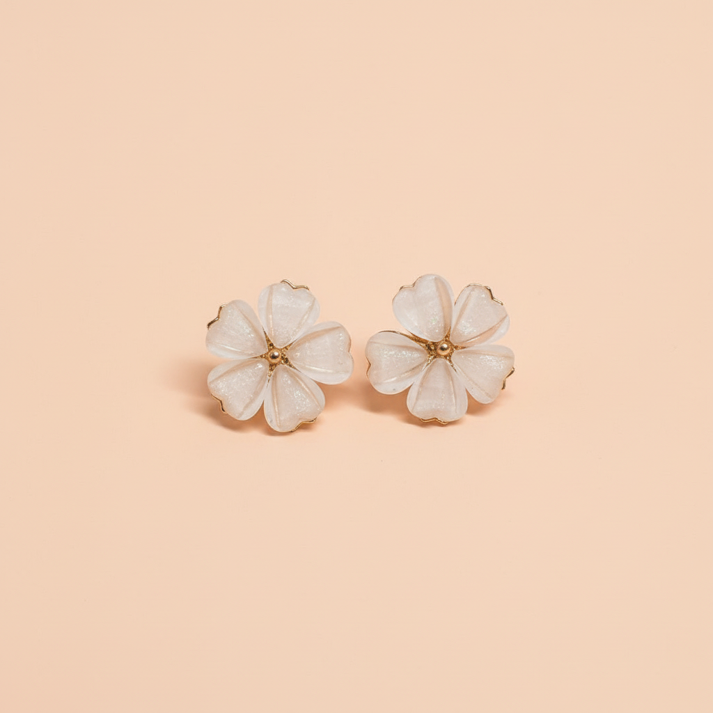 Textured Round Stud Earrings – Modern Minimalist Jewelry