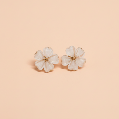 Textured Round Stud Earrings – Modern Minimalist Jewelry