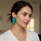 Vibrant Pink Flower Stud Earrings – Bold & Elegant Jewelry