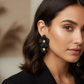 Vibrant Pink Flower Stud Earrings – Bold & Elegant Jewelry