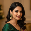 Antique Gold Multicolor Stone Jhumka Earrings with Pearl Drops-Stainless steel