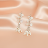 Leaf Design Pearl Tassel Drop Earrings for Women India | BME