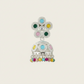 Elegant Pearl & Multicolor Stone Jhumka Earrings- Stainless Steel