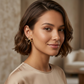 Gold Knot Bow Statement Earrings – Modern Sculptural Design