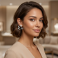 Pearl Stud & Crystal Butterfly Earrings – Dual Style Design