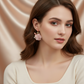 Elegant Rose Floral Earrings – Lightweight Fashion Jewelry