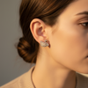 Swan Pearl Stud Earrings – Elegant Crystal Designer Studs
