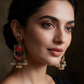 Antique Gold  Jhumka Drop Earrings
