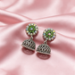 Multicolour Oxidised Jhumka Earrings