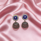 Multicolour Oxidised Jhumka Earrings