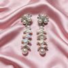 Pearl Floral Drop Earrings