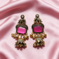 Multicolour Elephant Jhumka Earrings