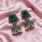 Oxidised Silver Jhumka Earrings