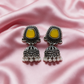 Oxidised Silver Jhumka Earrings