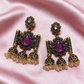 Multicolour Oxidised Jhumka Earrings