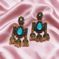 Multicolour Oxidised Jhumka Earrings
