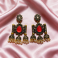 Multicolour Oxidised Jhumka Earrings