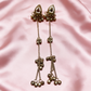 Antique Gold Chain Ghungroo Earrings