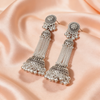 Chained Drop Dome Oxi Long Hanging Earrings | BME