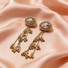 Gold Kundan Tassel Drop Earrings | BME