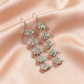 Oxidised Silver Ghungroo Cluster Drop Earrings