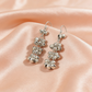 Oxidised Silver Floral Ghungroo Drop Earrings