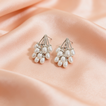 Elegant Butterfly Earrings Golden & Silver Finish