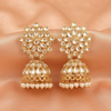 Royal Kundan Pearl Jhumka Earrings