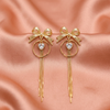 Flower Drops Gold Drop Earrings