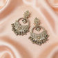 Lotus Big Golden Statement Earrings