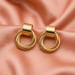 Ring Gold Hoop Earrings