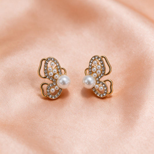 Pearl Bow Elegance Earrings