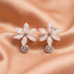 Crystal Bloom Flower Drop Earrings