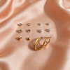 Luxe Glow 6-Pair Stud & Hoop Earring Combo