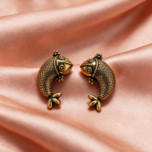 Antique Fish Design Earrings