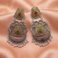 Dual-Tone Temple Chandbali Earrings