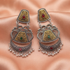Dual-Tone Temple Chandbali Earrings