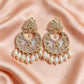 Royal Pearl Stone Chandbali Earrings