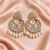 Royal Pearl Stone Chandbali Earrings