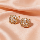 3 Bead Studs Rose Gold