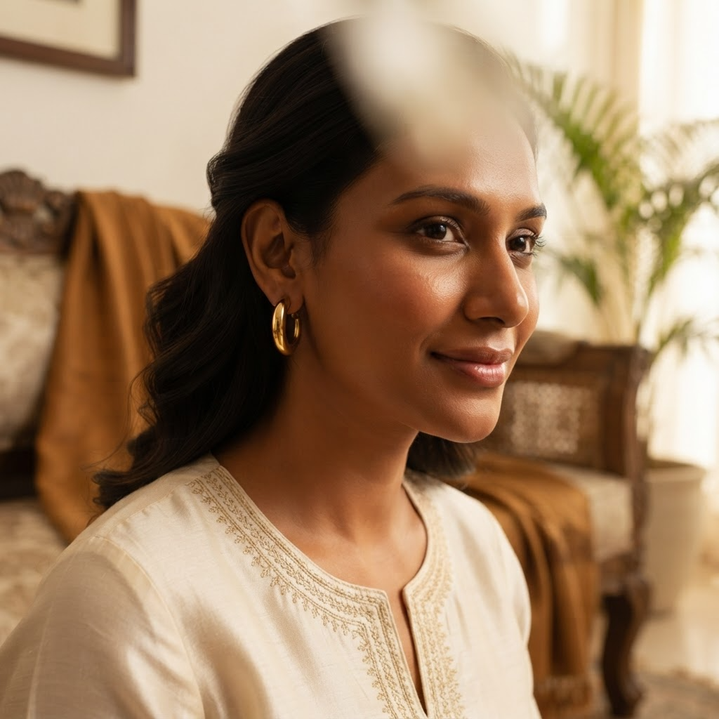 Golden Charm 6-Pair Stud & Hoop Earring Combo
