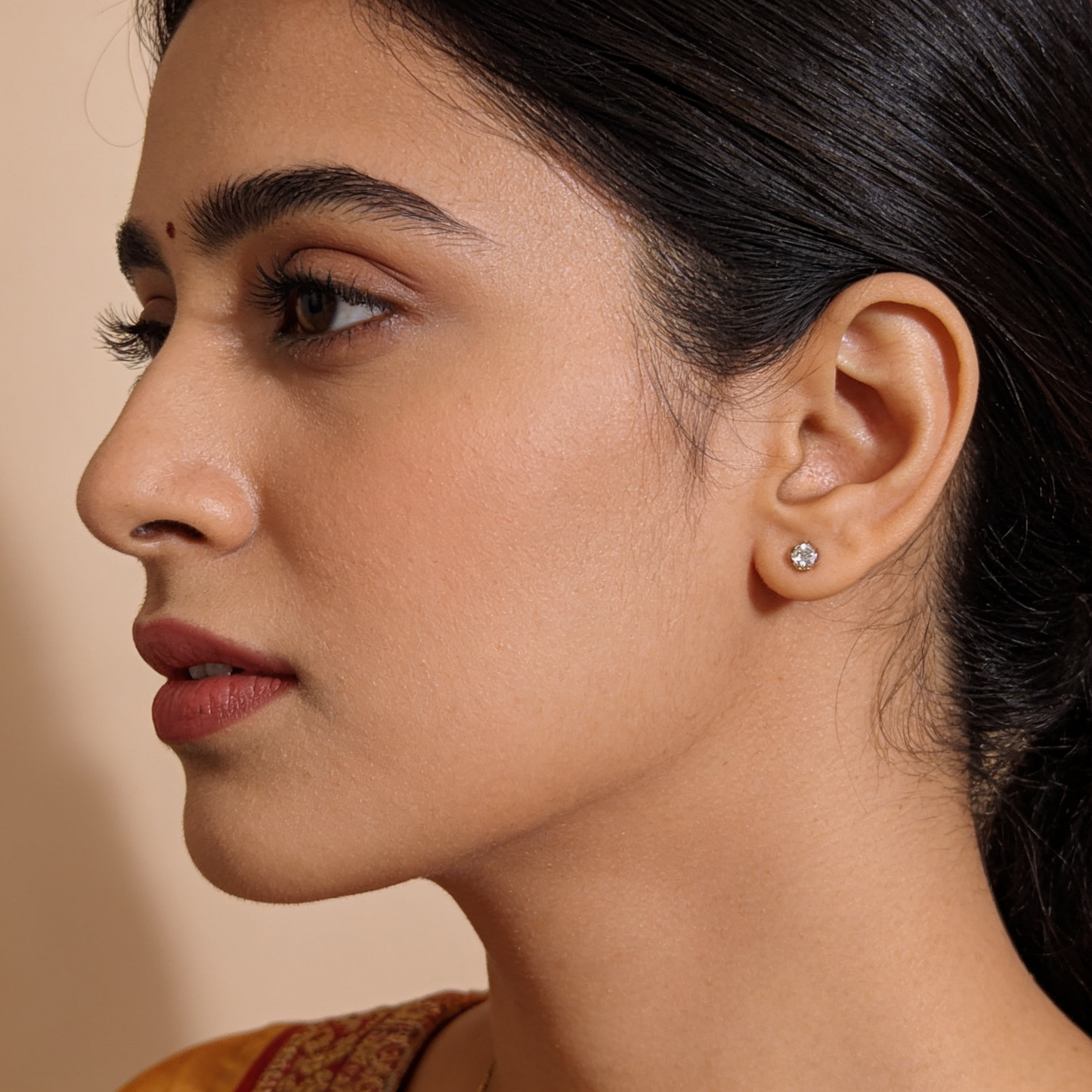6-Pair Gold-Tone Stud & Hoop Earring Combo Set